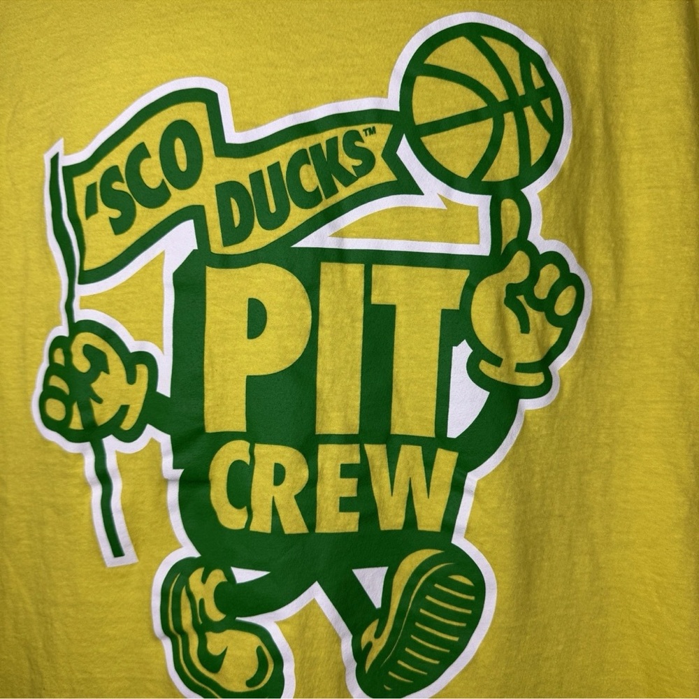 Oregon DUCKS NIKE PIT CREW 2024-2025 Limited Ed T-Shirt Yellow Men’s Size Medium - Picture 4 of 8